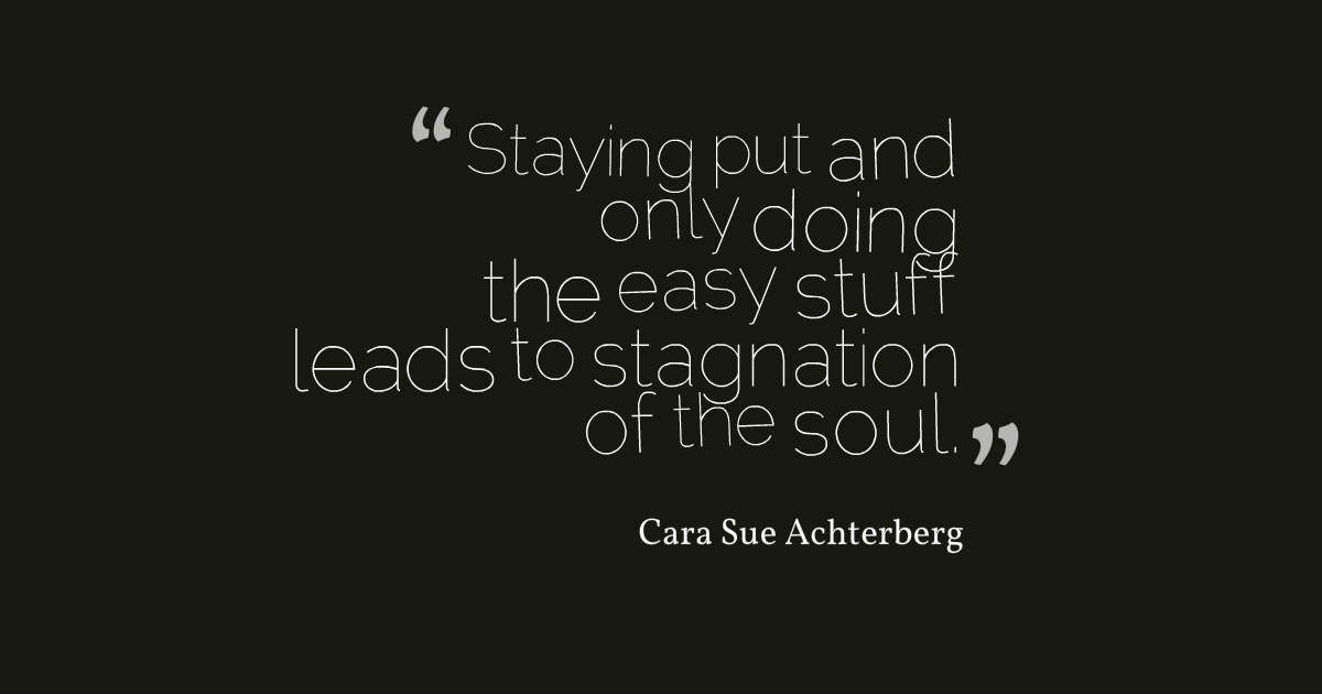 stagnation of the soul